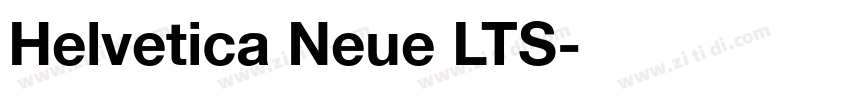 Helvetica Neue LTS字体转换